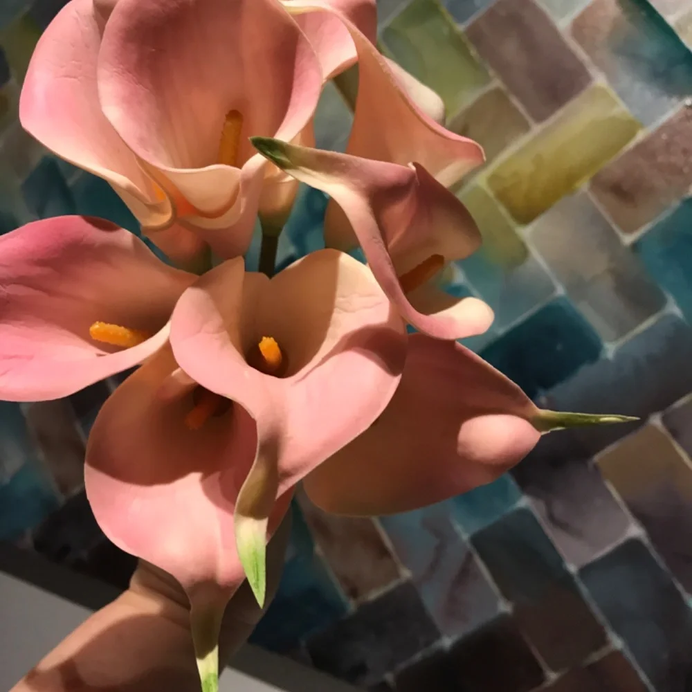 Real Touch Pink Cala Lilies 10 Real Touch Cala Lilies FINAL SALE